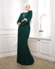 Maharani Kurung in Emerald Green