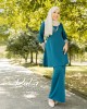 Ratu Kurung in Teal Blue