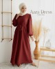 Aara Dress in Brick Red