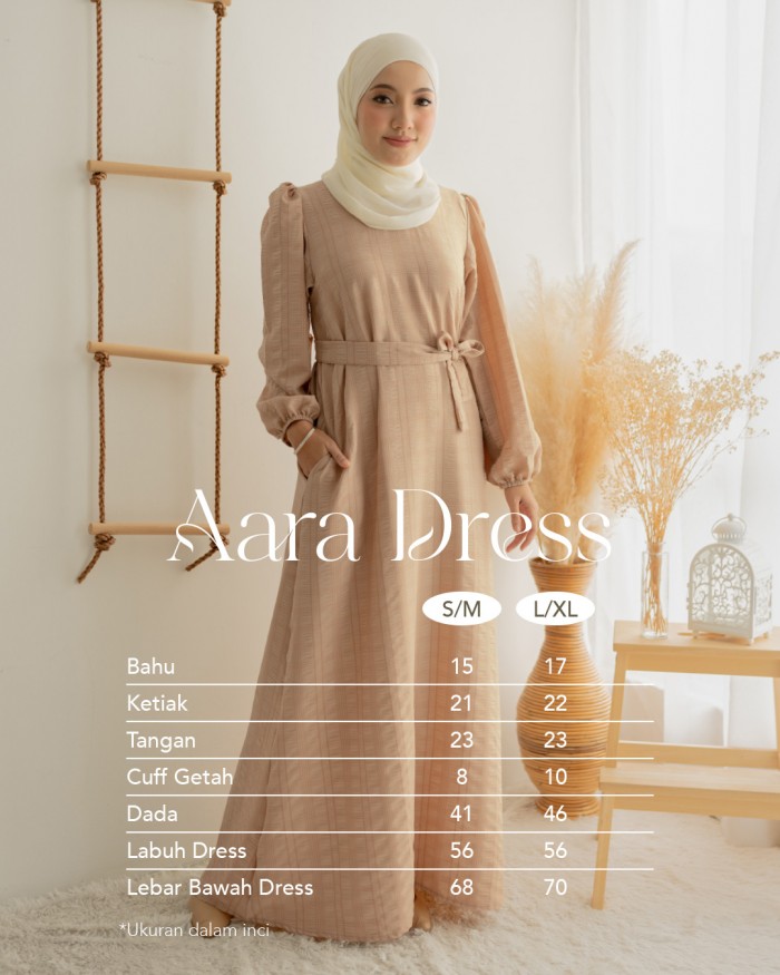 Aara Dress in Brick Red