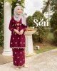 SERI Kurung in Dark Maroon